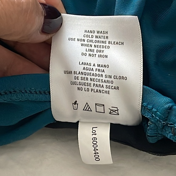 Shape + Style by Aqua Green UPF 50 Sweetheart Neck Seamed 1 Piece Swimsuit Sz 6 - Picture 12 of 16